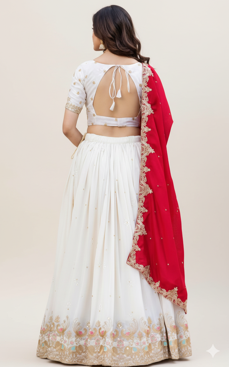 Radiate Timeless Grace: The Off-White Chinnon Silk Masterpiece